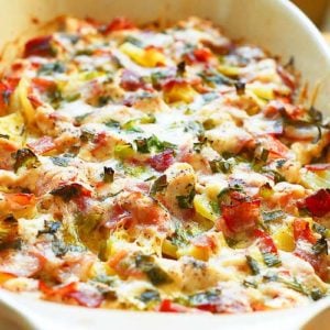 Bacon and Brussels Sprout Gratin