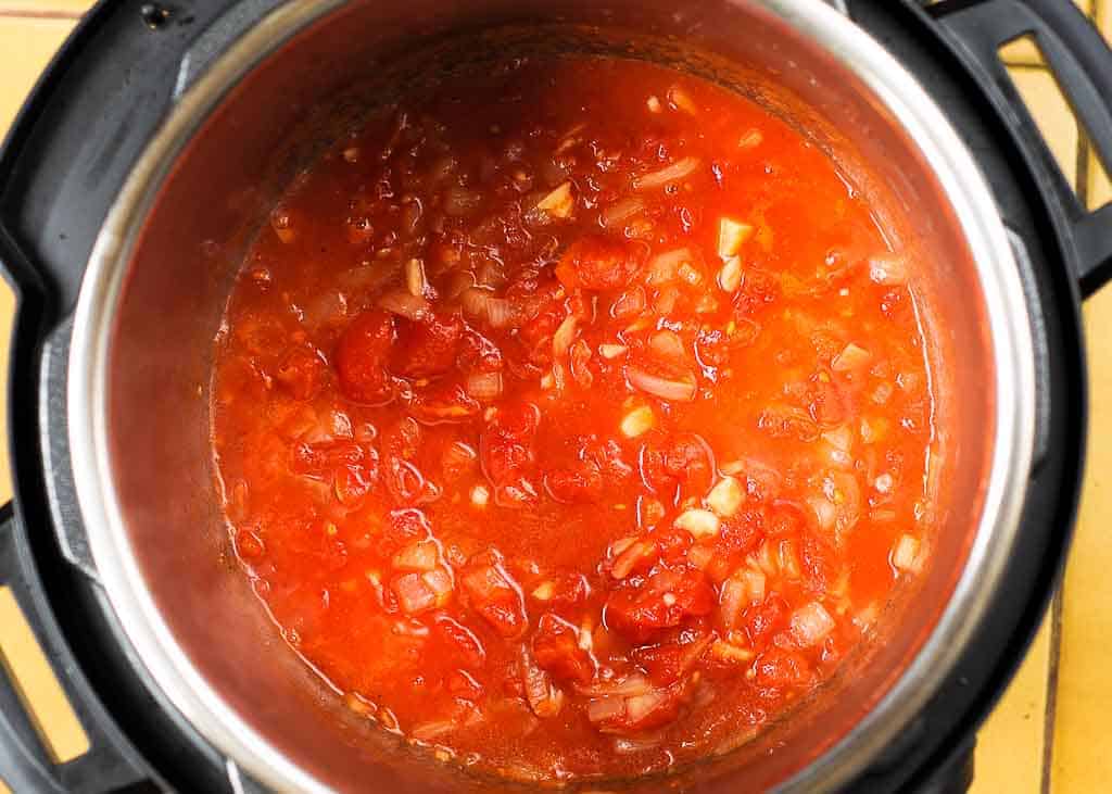 Sauce in the instant pot