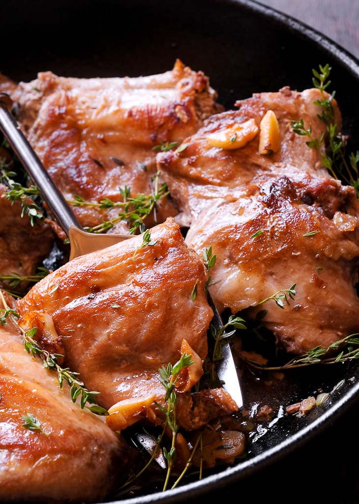 How To Cook Pan Roasted Rabbit in Wine Sauce