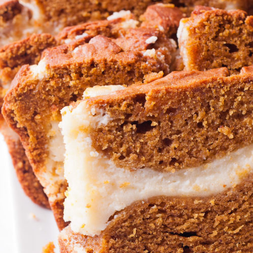 Pumpkin Bread with Cream Cheese