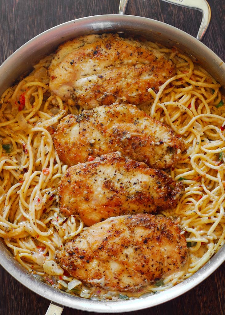 Creamy Chicken Pasta - What's In The Pan?