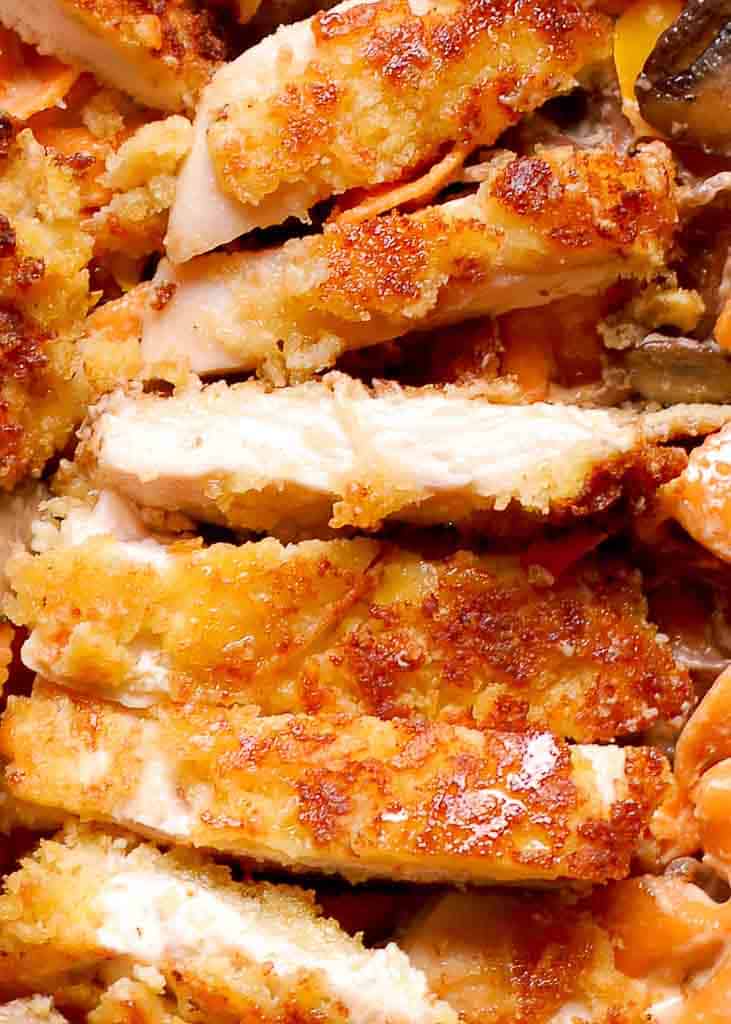 Parmesan Crusted Chicken sliced