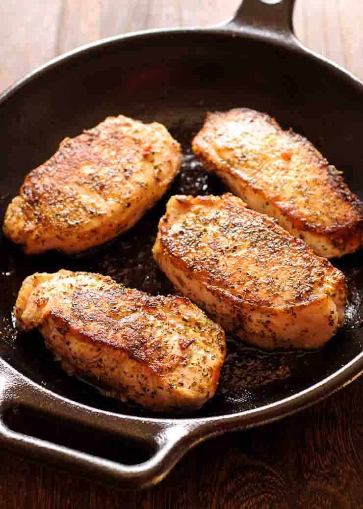 Easy Pan Seared Pork Chops What S In The Pan,How Often Do Puppies Poop At 8 Weeks