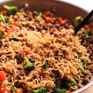 Beef Ramen Noodles Stir Fry