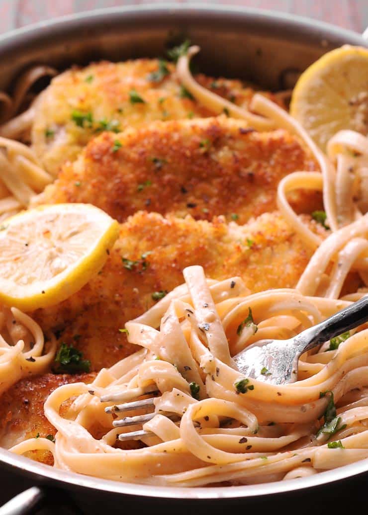 Creamy Lemon Garlic Chicken Pasta What S In The Pan,Painting And Decorating Overalls