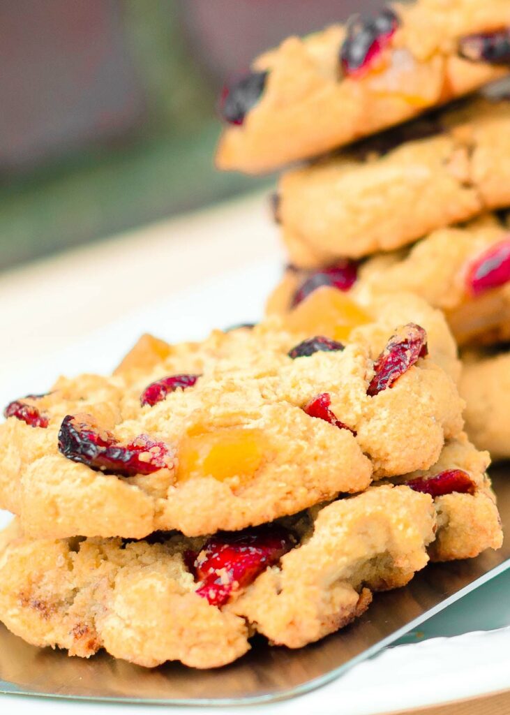Almond Flour Cookies with Cranberries 