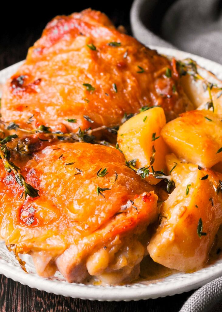 Chicken and Potatoes on a plate