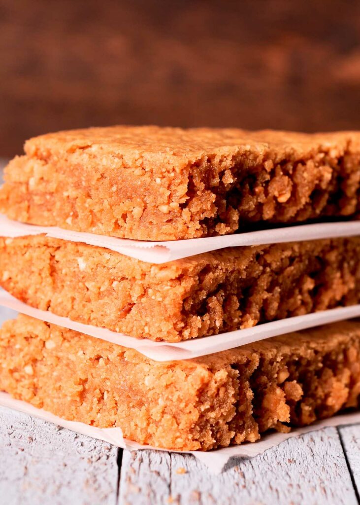 Easy Peanut Butter Blondies stocked up