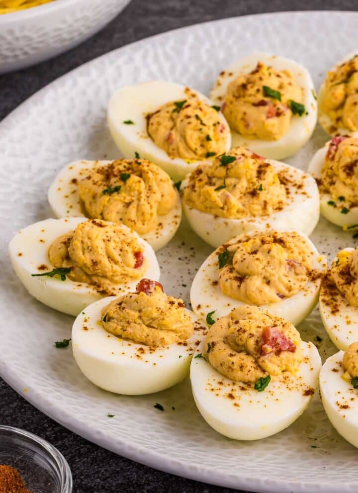 Deviled Eggs with Pimento Cheese