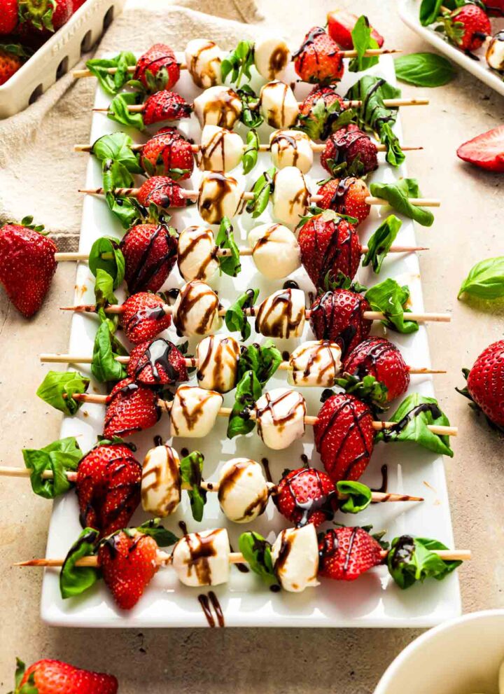 Strawberry Caprese Skewers