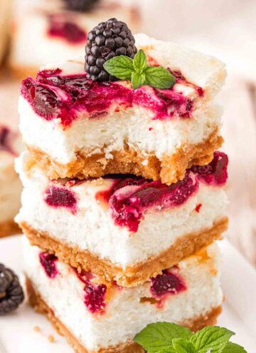 Blackberry Swirl White Chocolate Squares