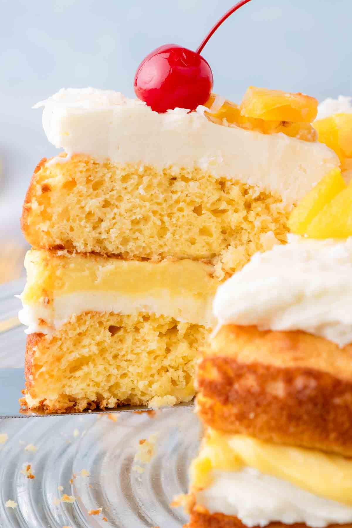 Pineapple Pina Colada Cake