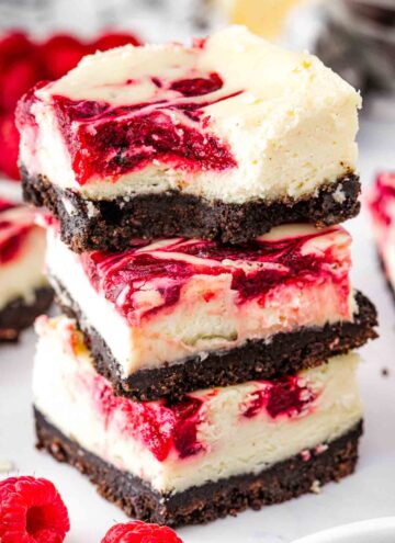 Raspberry Chocolate Cheesecake Squares