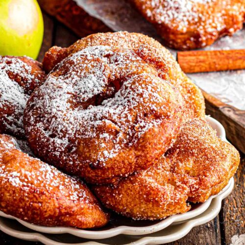 Apple Donuts on a plate