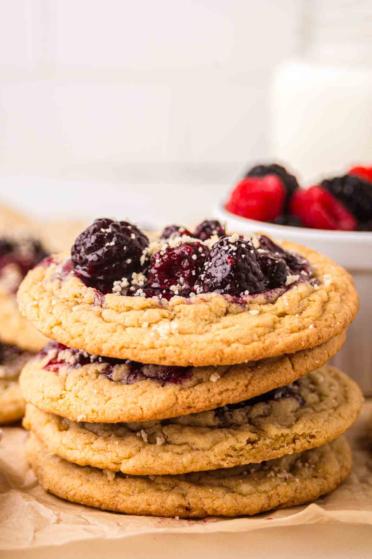 berry cobbler cookies