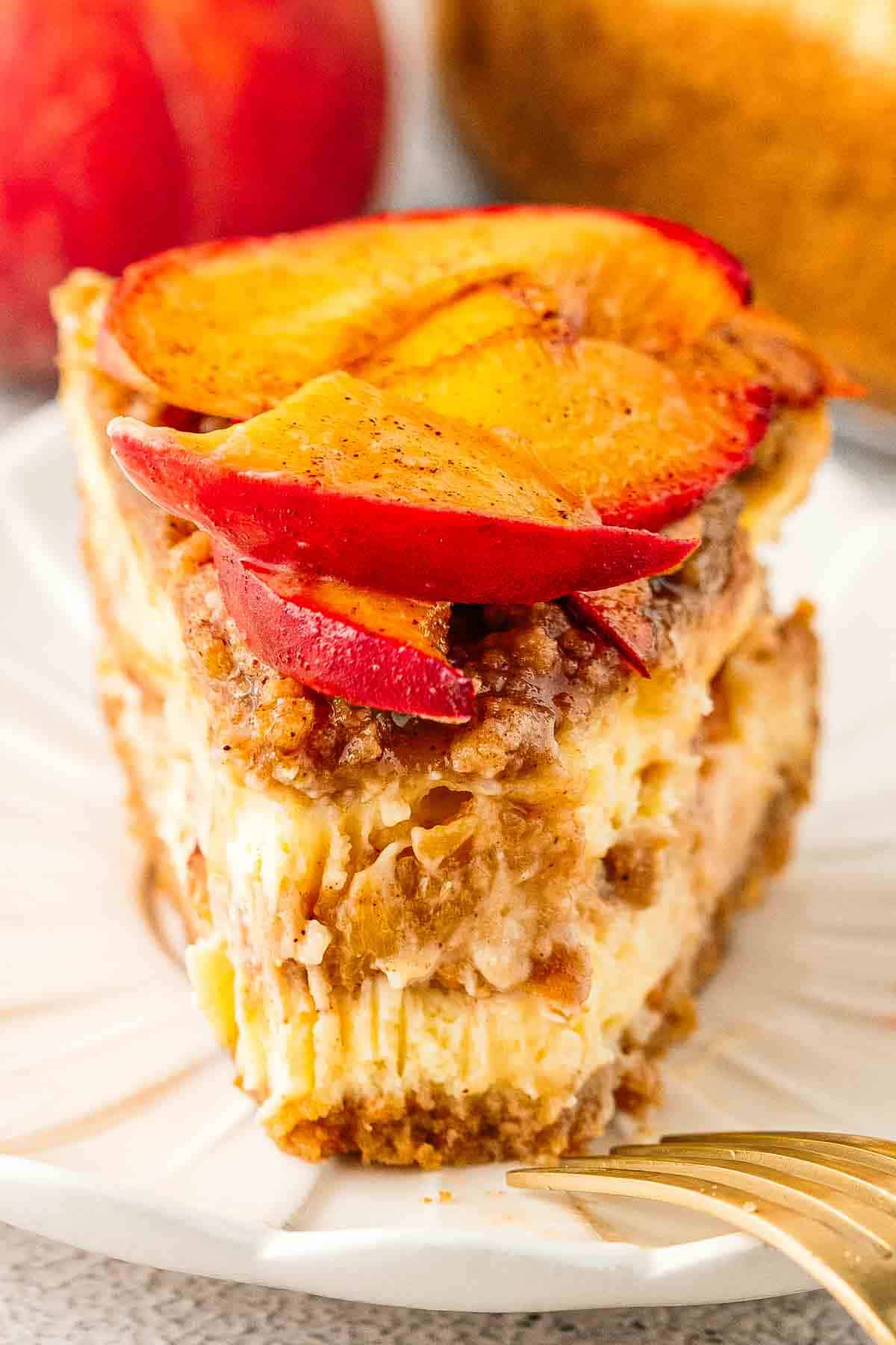 Peach Cobbler Cheesecake