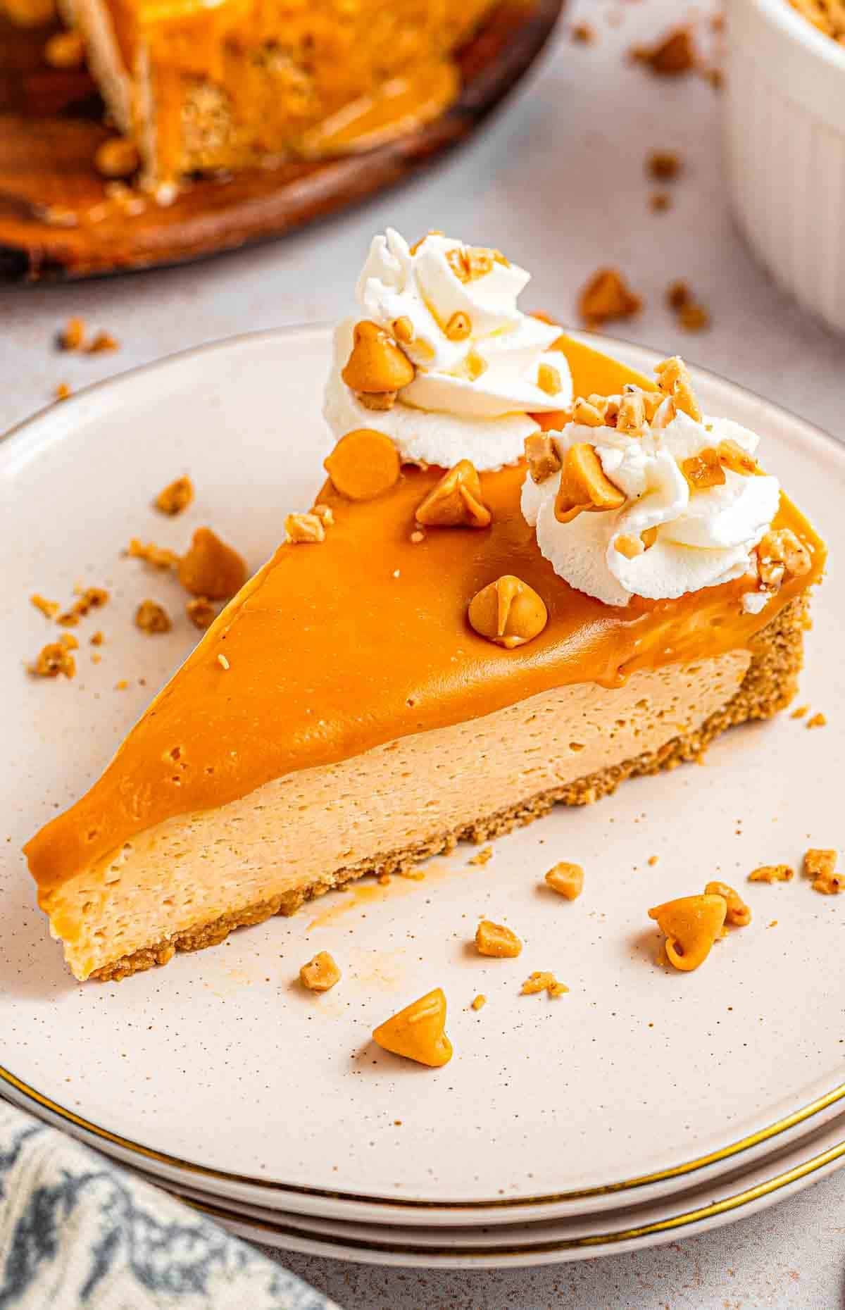 no bake butterscotch cheesecake