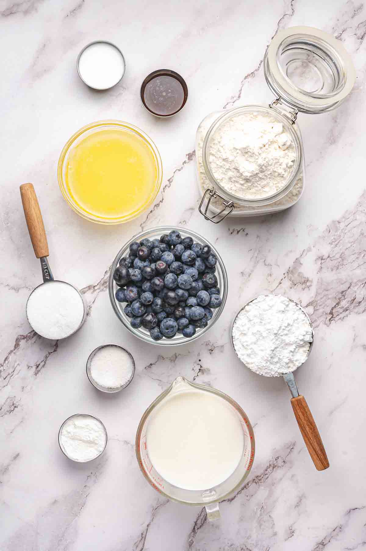 Blueberry swim butter biscuits ingredients