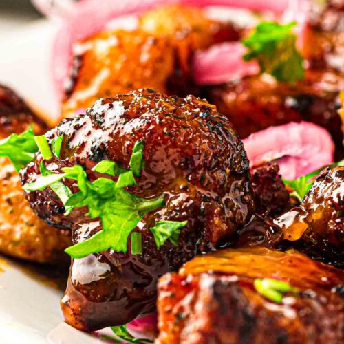 Air fryer Cajun Hot Honey Pork Belly Bites