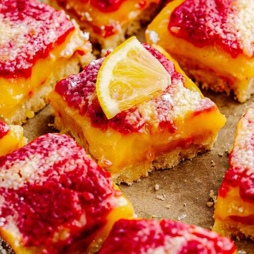Raspberry Swirl Lemon Bars