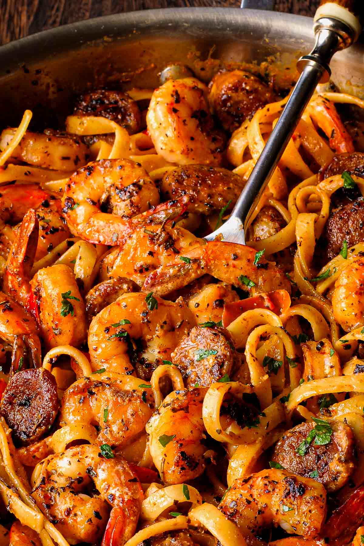 Creamy Cajun Shrimp Pasta with Sausage