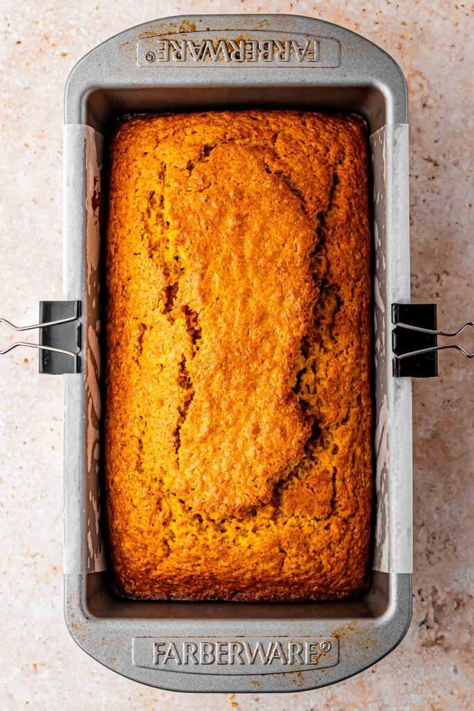 baked carrot cake loaf