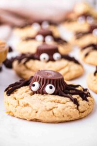 Peanut Butter Spider Cookies