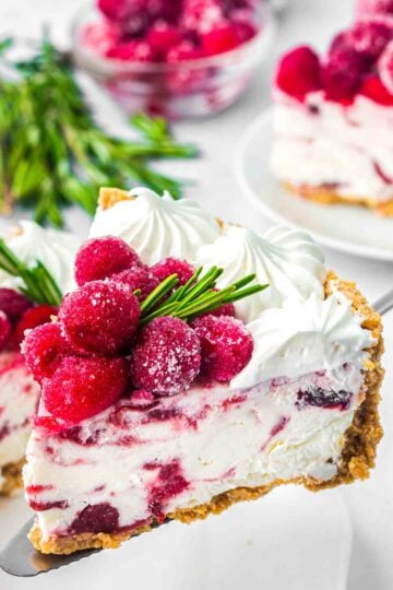 no bake cranberry white chocolate cheesecake