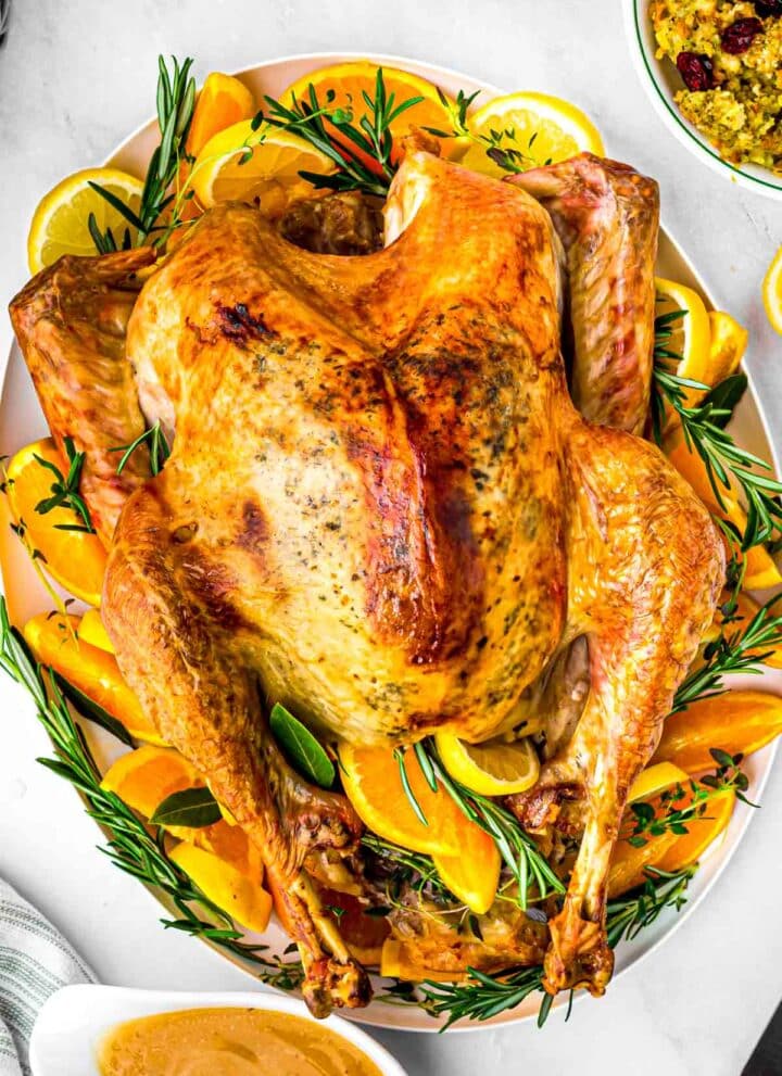 Citrus and herb roasted turkey