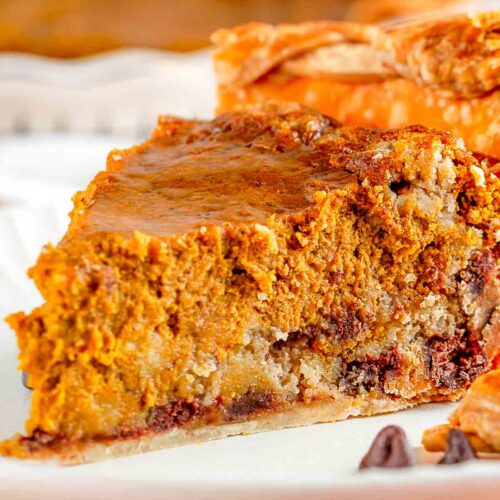 chocolate chip cookie pumpkin pie