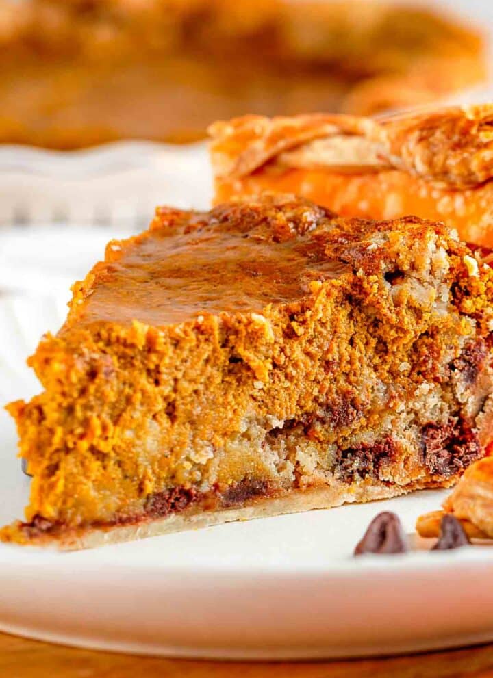 chocolate chip cookie pumpkin pie