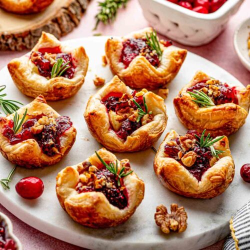 cranberry brie bites