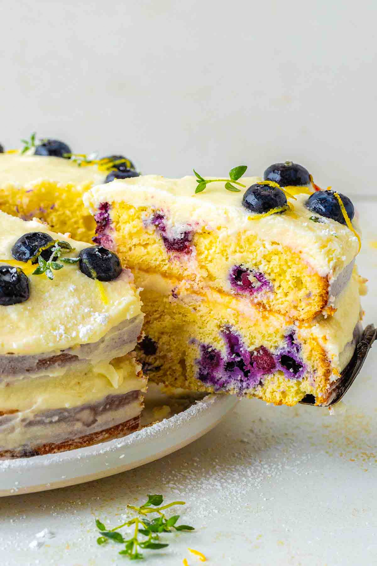lemon blueberry cake