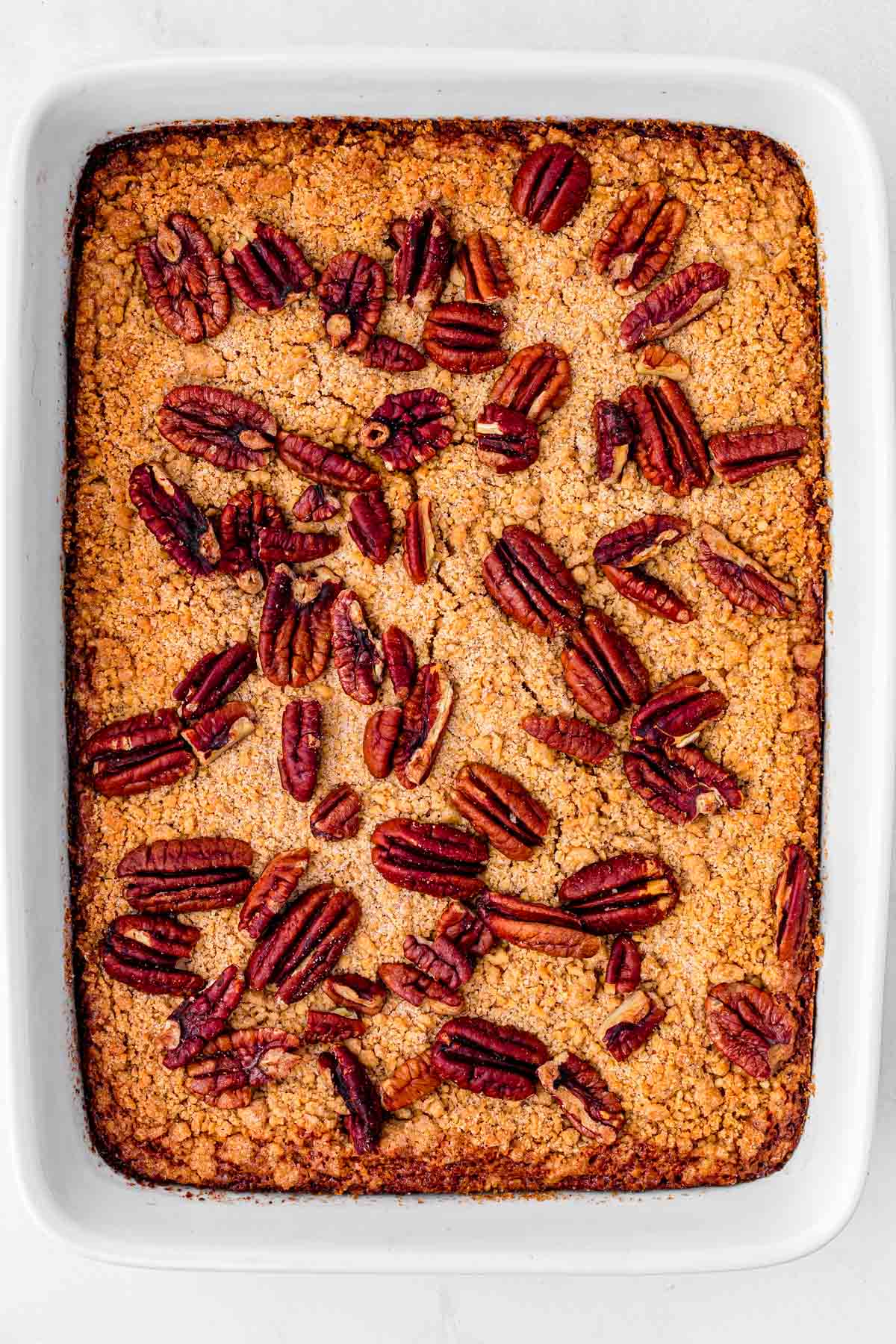 pecan pie dump cake step 6