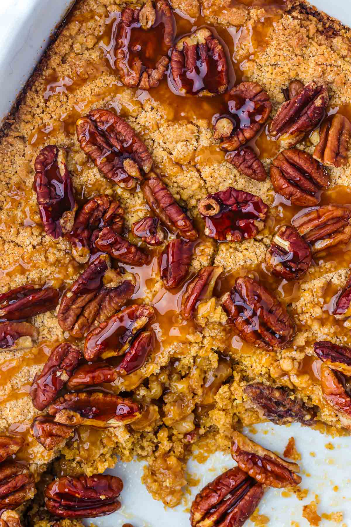 pecan pie dump cake