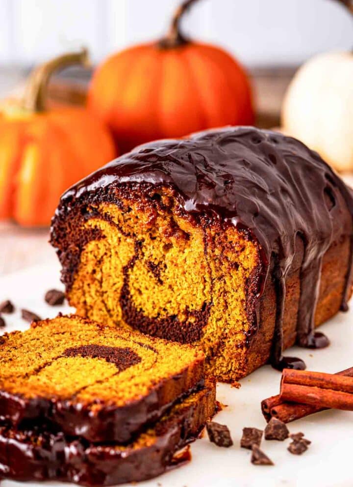pumpkin marble cake