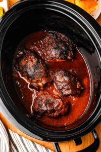 slow cooker bbq chicken thighs