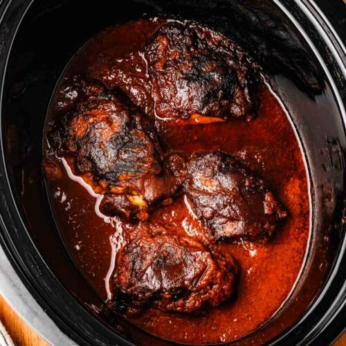 slow cooker bbq chicken thighs