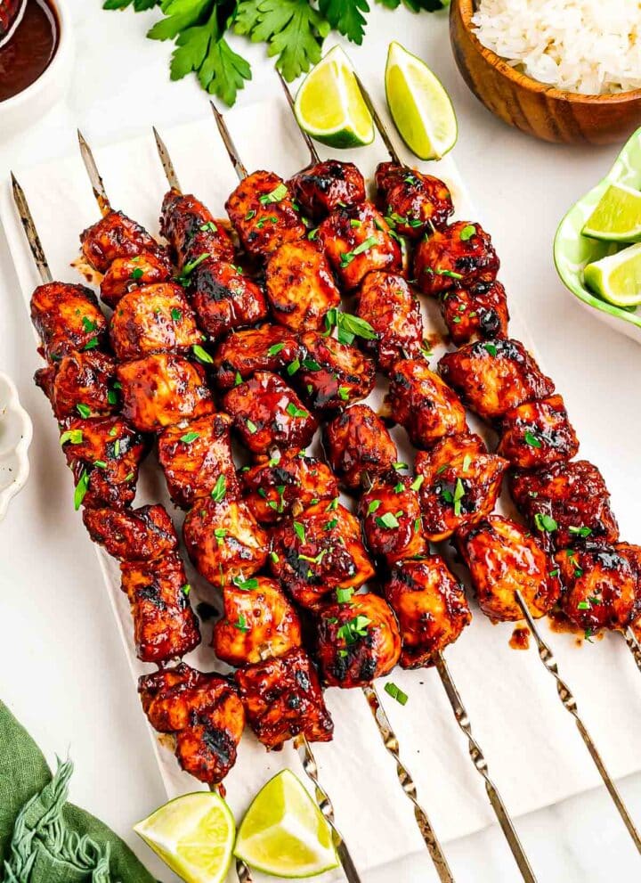 bbq chicken kebabs