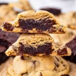 brownie stuffed cookies
