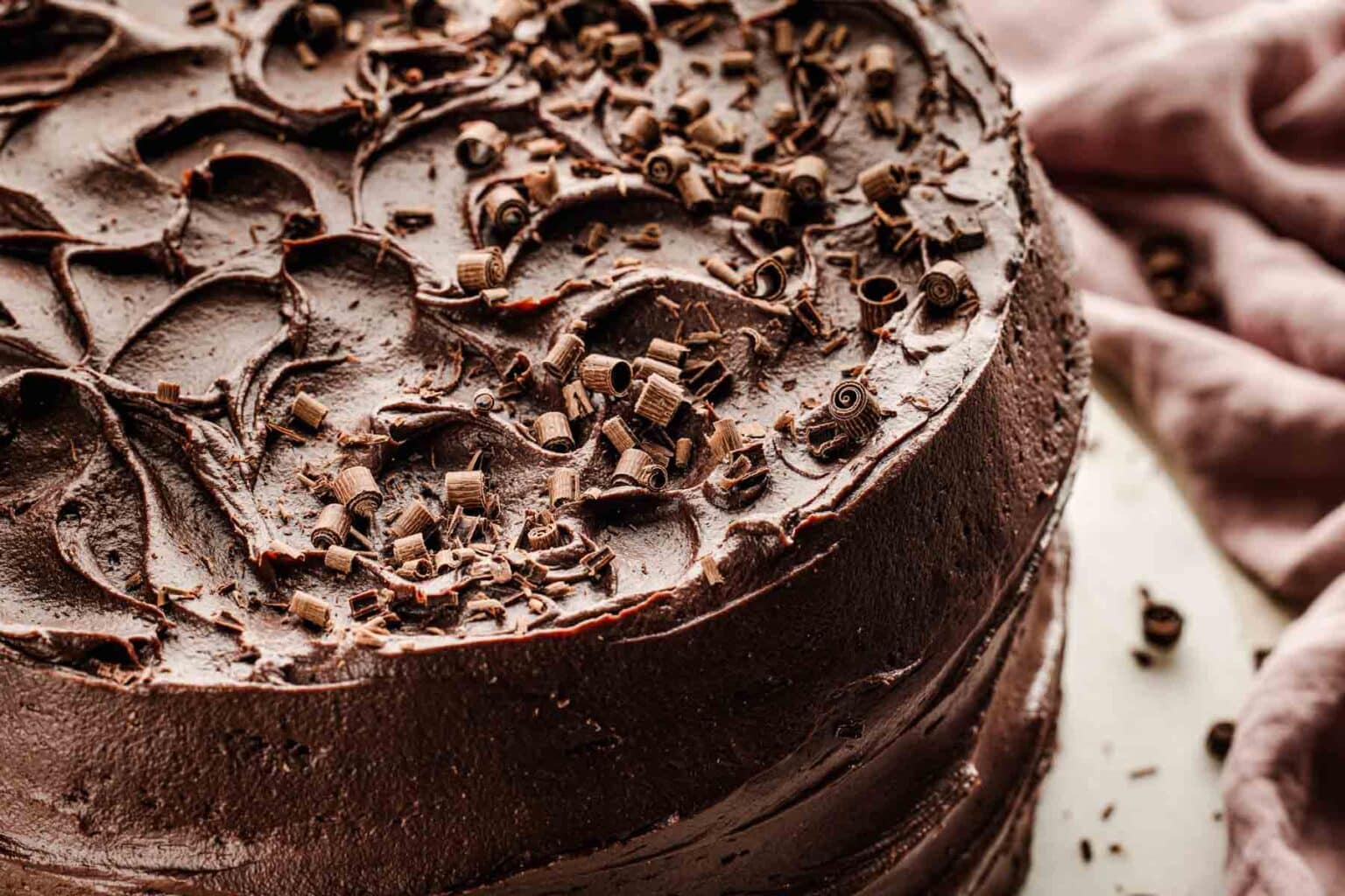 Triple Layer Chocolate Cake (Moist, One-Bowl, Made From Scratch)