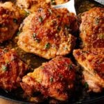 garlic mustard chicken thighs