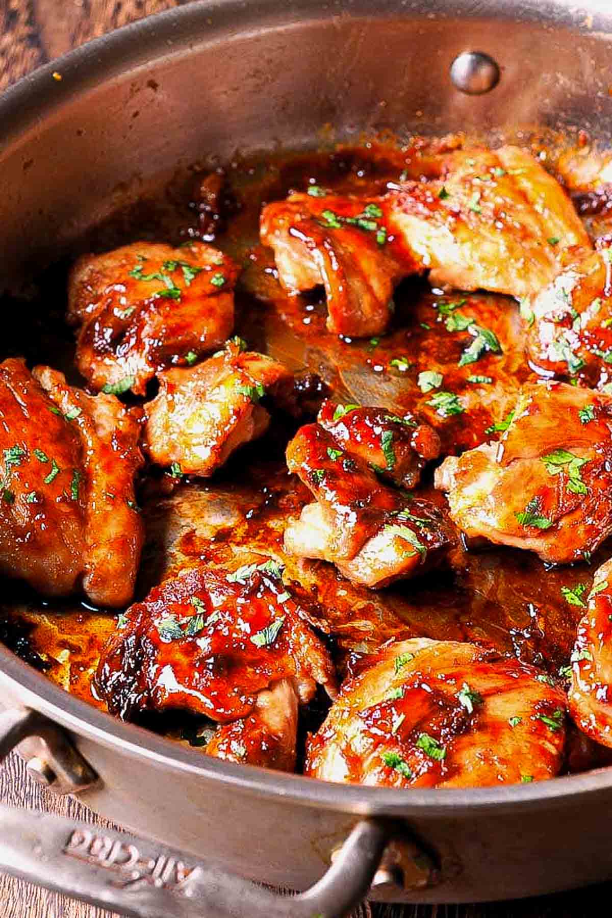Sweet and Salty Boneless Chicken Thighs maple soy chicken thighs