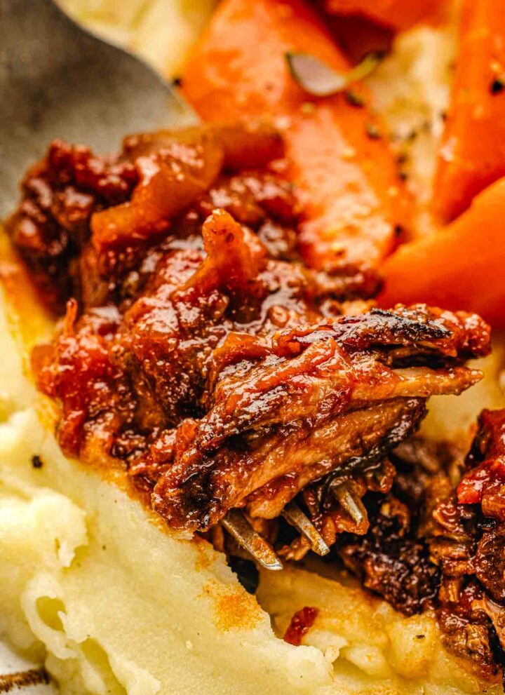 red wine braised beef