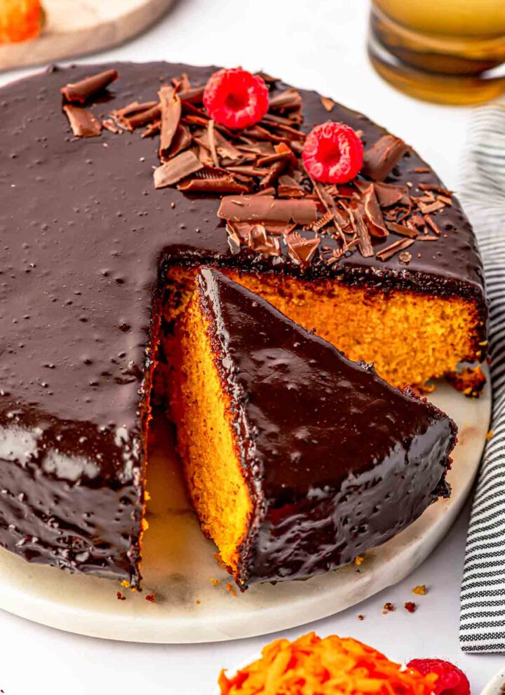 Brazilian Carrot Cake with Chocolate Glaze