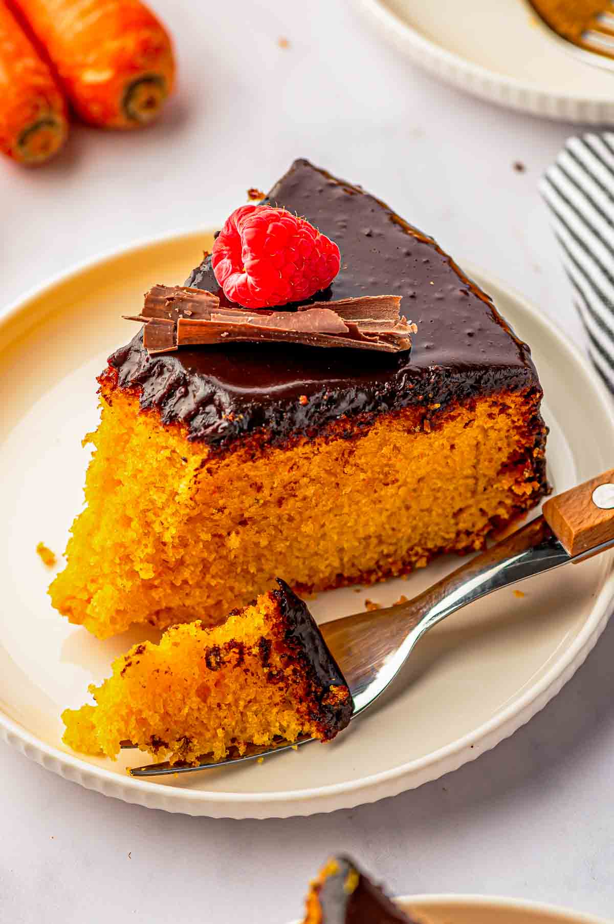 Brazilian Carrot Cake with Chocolate Glaze