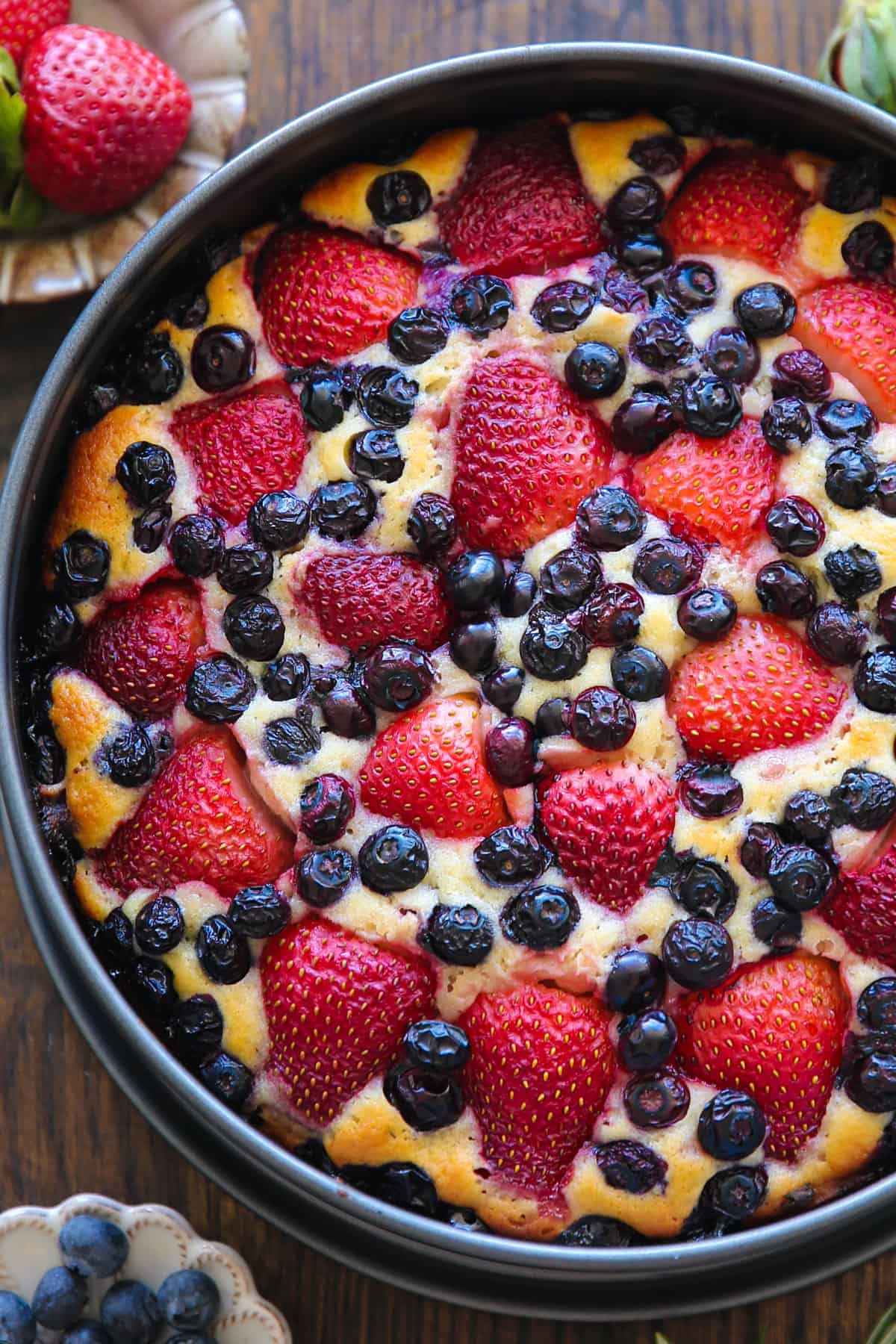 strawberry blueberry cake
