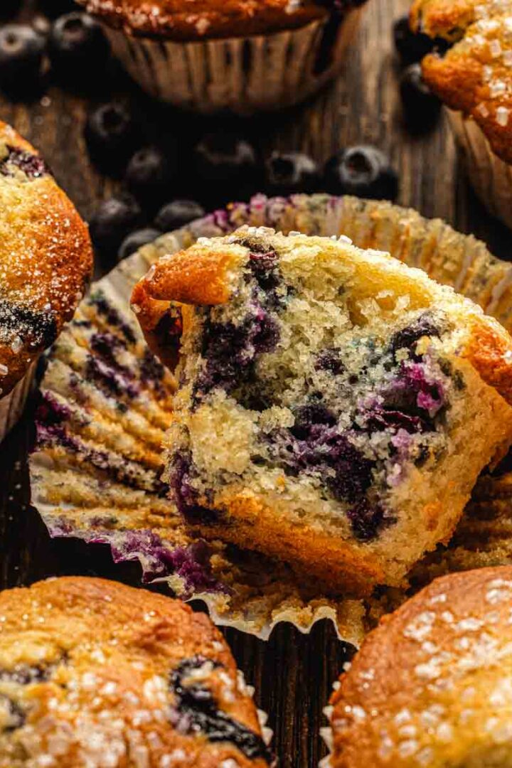 making blueberry muffins ahead of time