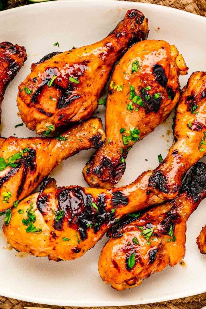 grilled honey sriracha drumsticks