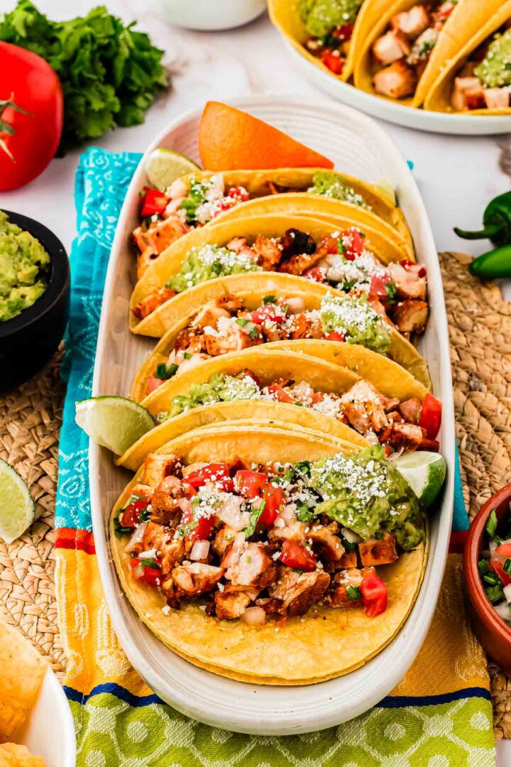 pollo asado tacos